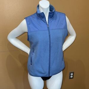 Vintage Nike Golf Women’s fleece/nylon blue full zip vest size Med